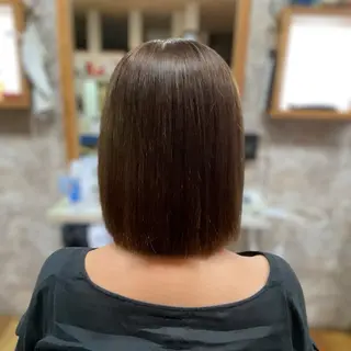 ミディアム YELLOW CORN 金沢文庫所属・【金沢文庫4分】髪質 改善/縮毛矯正アラタのヘアスタイル