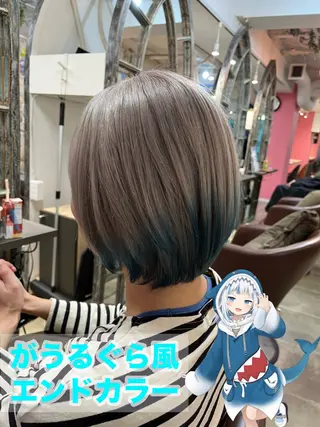 ショート カラー ヲタク美容師 店長　上原のヘアスタイル