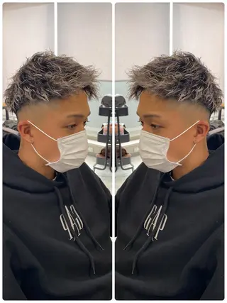 ショート カラー パーマ メンズ 🐉『メンズ美容師』 吉田龍星🐉のヘアスタイル