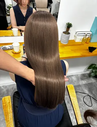 ロング 藤森結子/韓国ヘア/ パーソナルカラー診断のヘアスタイル