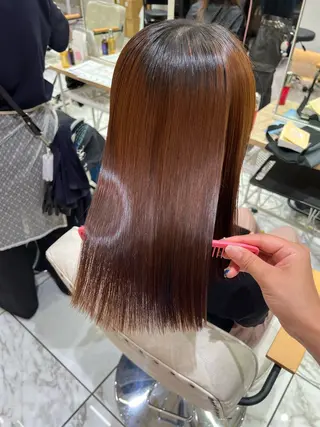 ミディアム 酸性ストレート人気 No,1/カスミ🩰のヘアスタイル