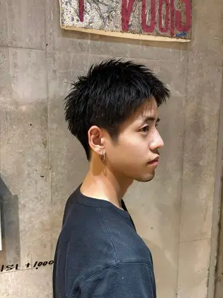 ショート メンズ メンズハイトーン🌗 ブリーチ/RUKIのヘアスタイル