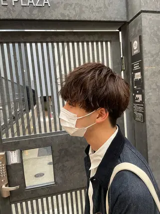 ショート カラー メンズ L’Aube ami所属・佐野 拓海のヘアスタイル