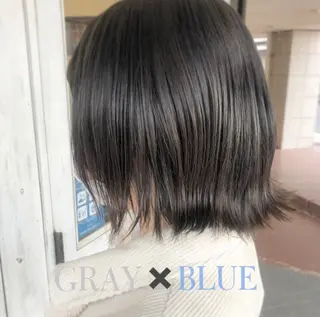 ミディアム カラー MOLLA 浅香山店所属・谷口ゆめ/縮毛矯正/ カット/美眉ワックスのヘアスタイル