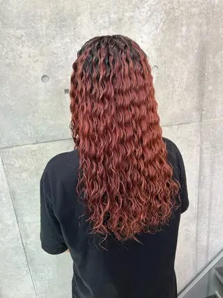 ロング パーマ 濱田 春瑠のヘアスタイル