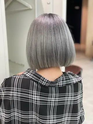 ショート カラー ショーヤ/ブリーチ /バレイヤージュのヘアスタイル