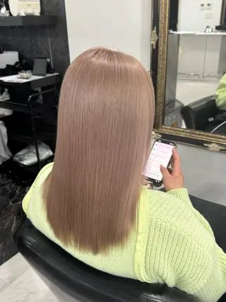 ミディアム カラー 稲垣 優奈のヘアスタイル