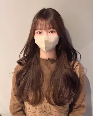 ロング 奥田 蓮のヘアスタイル