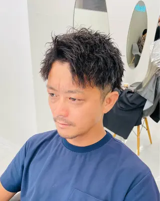 ショート パーマ メンズ 👑メンズ/パーマ/ 小島桐弥👑のヘアスタイル