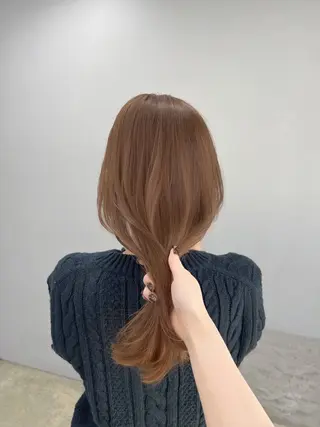 セミロング カラー Henrietta  自由が丘所属・ベージュ/ブリーチ無 し/透明感/yukiのヘアスタイル