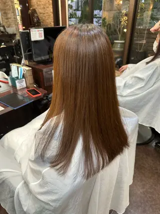 ロング 縮毛矯正&髪質改善/ きょうの🐺のヘアスタイル