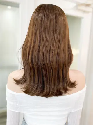 ミディアム 韓国アイドルヘア🤍 nanako🦋のヘアスタイル