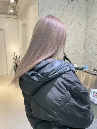 セミロング カラー 🎗 💖井上 竜 ブリーチ指名No.1のヘアスタイル