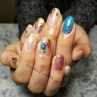 セミロング izumiynail いずみのネイルデザイン