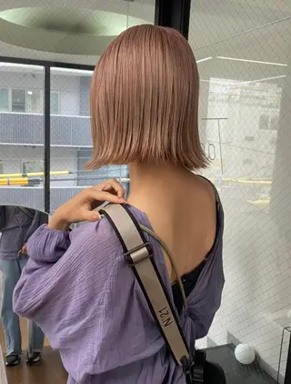 ロング カラー 柔らかストレートと ツヤカラー/和田陽向のヘアスタイル