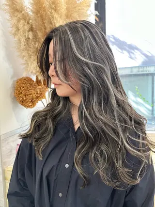 ロング カラー ヘアアレンジ Dimo＆所属・ハイライトカラー /ダイスケのヘアスタイル