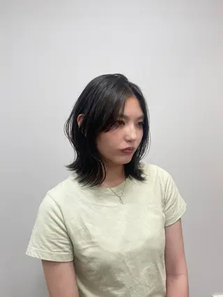ミディアム 園田まい/レイヤーカ ット／透明感カラーのヘアスタイル