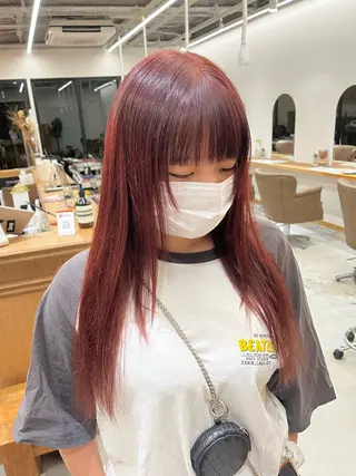 ロング カラー miyu /レイヤー/ブリーチのヘアスタイル