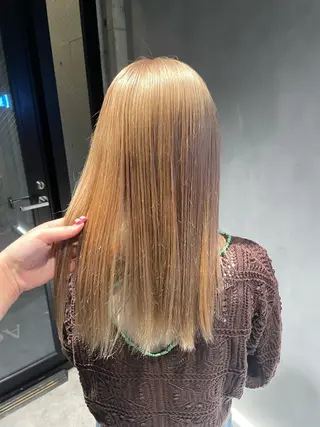 ロング カラー 暖色/ハイトーン/ カラー/HBLのヘアスタイル