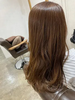 セミロング カラー 透明感カラー💎 AYAのヘアスタイル