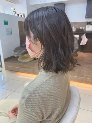 ミディアム カラー アレンジ&ショート 💙YUKINOのヘアスタイル