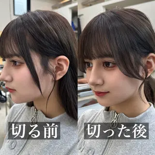 ロング SALOWIN原宿AROA店所属・顔まわり神カット✂︎ 齋藤雄大【原宿】のヘアスタイル