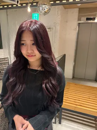 ロング 🌶推しカラー RINA🌶´-のヘアスタイル