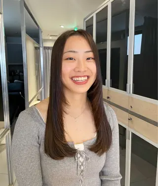 ロング カラー ヘアアレンジ 艶髪/レイヤーカット 🐣misakiのヘアスタイル