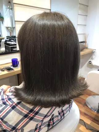 ミディアム カラー ヒロミ/アレンジ/ アンニュイ/透け感のヘアスタイル