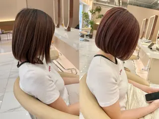 ショート カラー 山田勇真 ボブ/縮毛矯正/金山のヘアスタイル