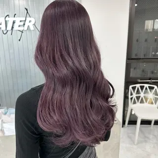 ロング カラー ダブルカラー 韓国ヘアKYONのヘアスタイル