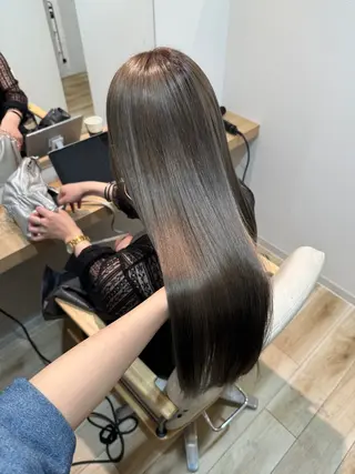 ロング カラー ブリーチなしWカラー ヘアセット🎀はるかのヘアスタイル