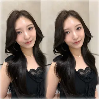 ロング カラー ✨韓国風レイヤー/ 透明感カラー🩶りくのヘアスタイル