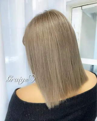 ミディアム カラー 韓国ヘア🤍髪質改善 🇰🇷AKANEのヘアスタイル