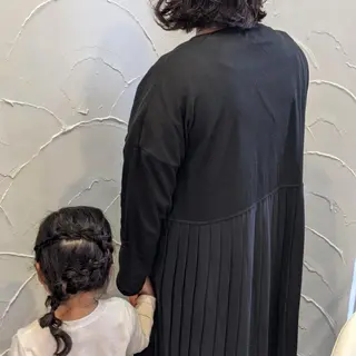 キッズ 髪質改善＆白髪ぼかし カラー♡店長みやけ♡のヘアスタイル