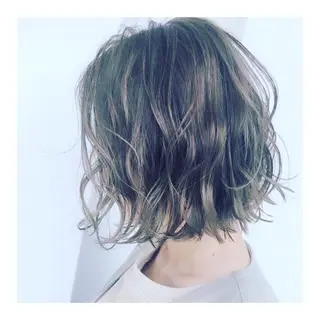 ミディアム 前井 正人のヘアスタイル