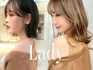 ミディアム 結べるレイヤーボブ くびれLady表参道のヘアスタイル