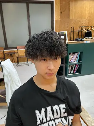 パーマ メンズ 【メンズパーマ専門】 質感職人/牧野成瀬のヘアスタイル