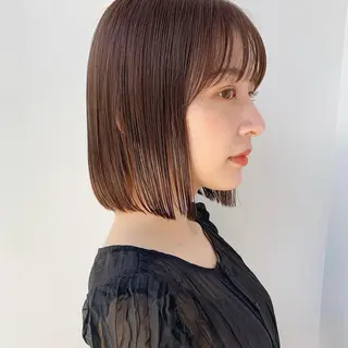 ショート カラー 🌱小顔ヘア/ボブ ミディアム/双葉🌱のヘアスタイル