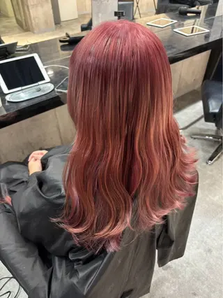 ロング カラー Maison 心斎橋店所属・艶ブリーチ/パーマ 新川天翔のヘアスタイル