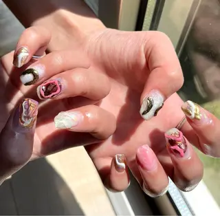 ショート カラー キッズ 2dy所属・2DY NAIL SALONのネイルデザイン