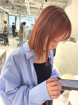 ミディアム 明松 功喜のヘアスタイル