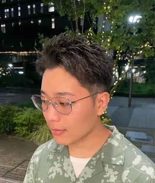 ショート パーマ メンズ アミ トモヤのヘアスタイル