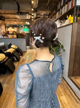 ミディアム ヘアアレンジ A.R.K NORIのヘアスタイル