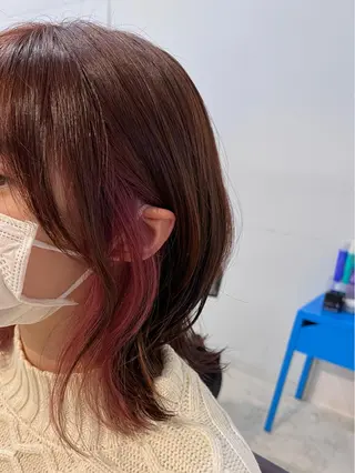 ミディアム カラー 🤍中野 レオ🤍のヘアスタイル