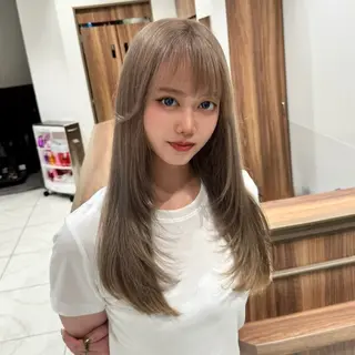 ロング カラー 🩷渋谷/韓国レイヤ ー/透明感/Sayaのヘアスタイル