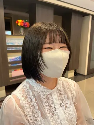 ショート ぷつっとボブ/ちゅる ピンク/mika☆のヘアスタイル