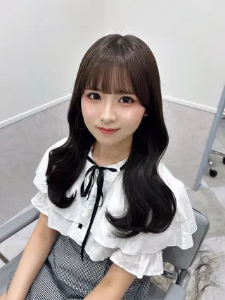 ロング 💎りあん/大須/栄 ブリーチなしWカラーのヘアスタイル