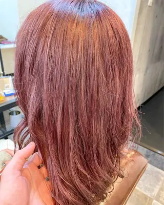 ミディアム カラー ⭐️ショート⭐️美髪 矯正⭐️水口陸のヘアスタイル