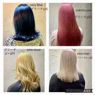 セミロング カラー ヘアアレンジ ネイル マツエク・マツパ 🧸柔らかいベージュ カラー🧸氏家達哉のヘアスタイル